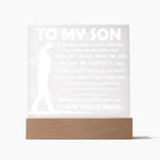 To My Son Inspirational Acrylic Plaque My Journey with You