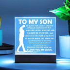 To My Son Inspirational Acrylic Plaque My Journey with You