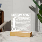 To My Son Inspirational Acrylic Plaque My Journey with You