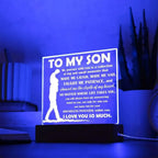 To My Son Inspirational Acrylic Plaque My Journey with You