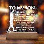 To My Son Inspirational Acrylic Plaque My Journey with You