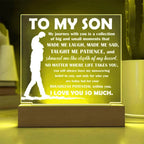 To My Son Inspirational Acrylic Plaque My Journey with You
