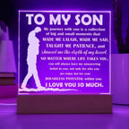 To My Son Inspirational Acrylic Plaque My Journey with You