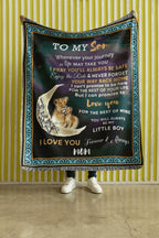 To My Son - Wherever your Journey May Take You, Enjoy the Ride Heirloom Woven Blanket