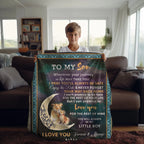 To My Son - Wherever your Journey May Take You, Enjoy the Ride Heirloom Woven Blanket