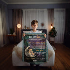 To My Son - Wherever your Journey May Take You, Enjoy the Ride Heirloom Woven Blanket