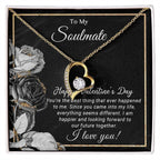 To My Soulmate Happy Valentine's Day Forever Love Pendant Necklace