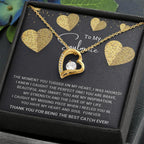 To My Soulmate I Caught My Missing Piece Forever Love Pendant Necklace
