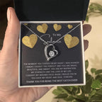 To My Soulmate I Caught My Missing Piece Forever Love Pendant Necklace