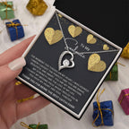 To My Soulmate I Caught My Missing Piece Forever Love Pendant Necklace