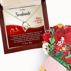 To My Soulmate - I Cherish the Moments We Spend Together Forever Love Pendant Necklace