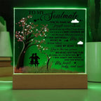 To My Soulmate - I Gave my Heart to You - Acrylic Plaque