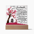 To My Soulmate - I Gave my Heart to You - Acrylic Plaque