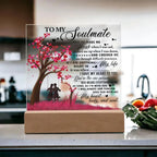 To My Soulmate - I Gave my Heart to You - Acrylic Plaque