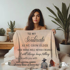 To My Soulmate I Will Always Keep Falling In Love With You Personalized Heirloom Woven Blanket