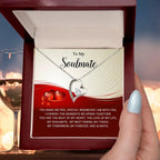 To My Soulmate I Will Cherish You Forever Love Pendant Necklace