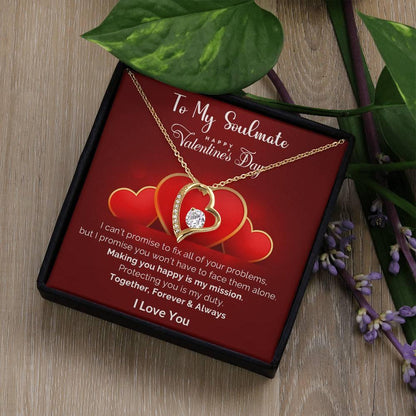 To My Soulmate Making You Happy is my Mission Forever Love Pendant Necklace - Mallard Moon Gift Shop