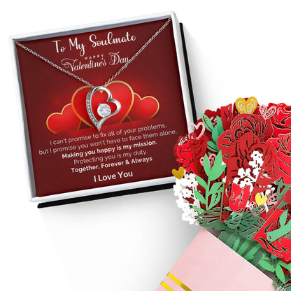 To My Soulmate Making You Happy is my Mission Forever Love Pendant Necklace - Mallard Moon Gift Shop