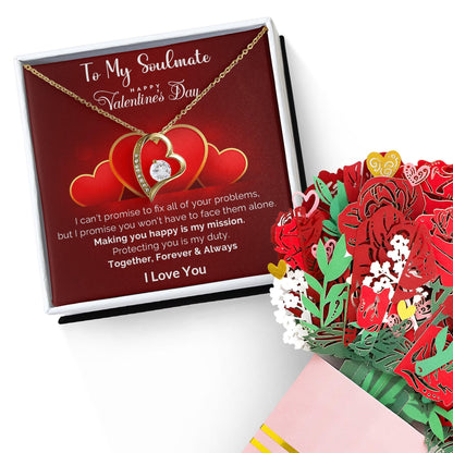To My Soulmate Making You Happy is my Mission Forever Love Pendant Necklace - Mallard Moon Gift Shop