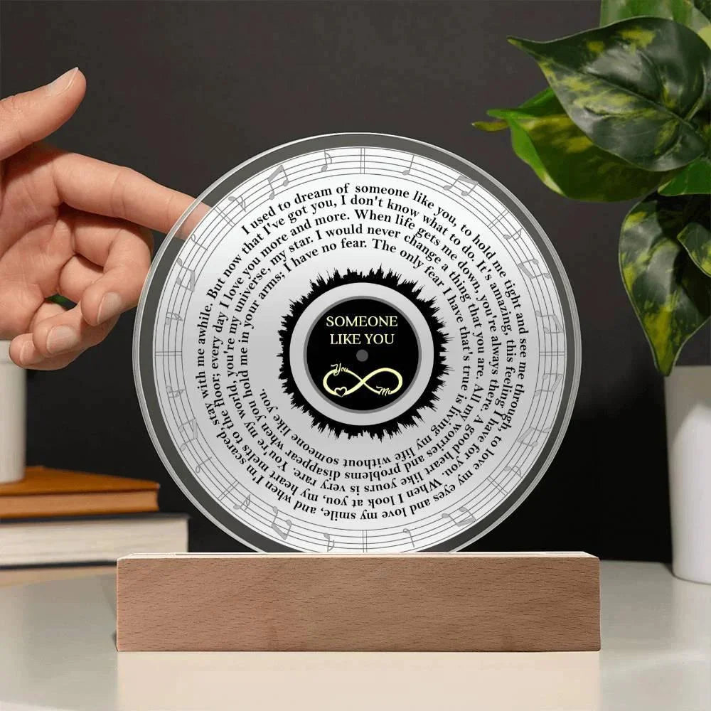 To My Soulmate - Someone Like You - Heartfelt Message Acrylic Plaque