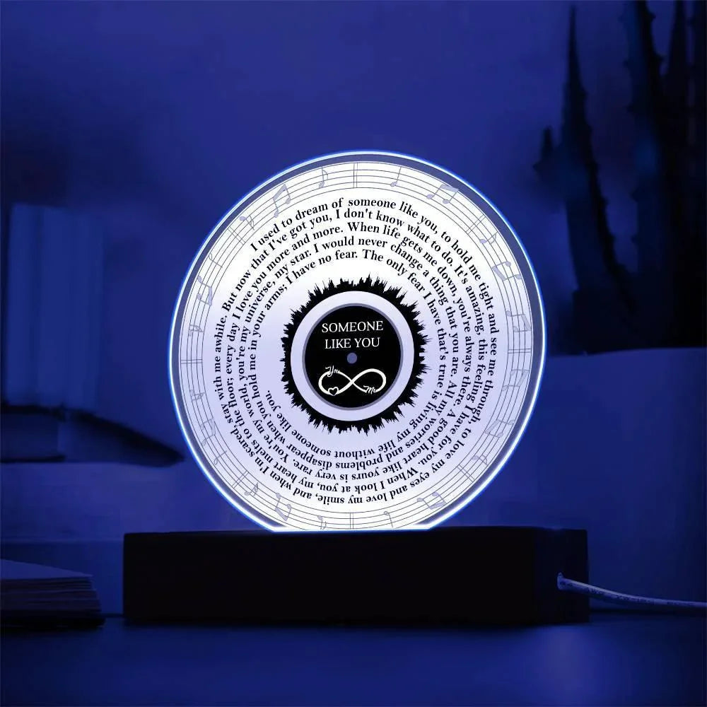 To My Soulmate - Someone Like You - Heartfelt Message Acrylic Plaque