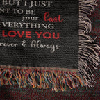 To My Soulmate - The Day I Met You I Found My Missing Piece Heirloom Woven Blanket