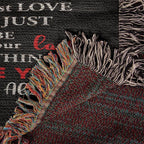 To My Soulmate - The Day I Met You I Found My Missing Piece Heirloom Woven Blanket
