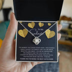 To My Soulmate You are the Best Catch Ever Love Knot Necklace