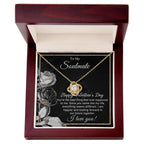 To My Soulmate You are the Best Thing That Ever Happened to Me Valentine Love Knot Necklace
