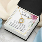 To My Soulmate You Complete Me Forever Love Pendant Necklace