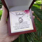 To My Soulmate You Complete Me Forever Love Pendant Necklace