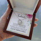 To My Soulmate You Complete Me Forever Love Pendant Necklace