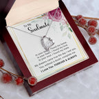 To My Soulmate You Complete Me Forever Love Pendant Necklace
