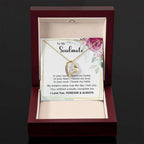 To My Soulmate You Complete Me Forever Love Pendant Necklace