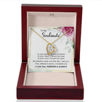 To My Soulmate You Complete Me Forever Love Pendant Necklace