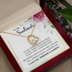 To My Soulmate You Complete Me Forever Love Pendant Necklace