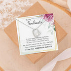 To My Soulmate You Complete Me Forever Love Pendant Necklace