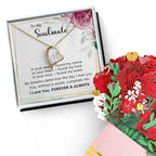 To My Soulmate You Complete Me Forever Love Pendant Necklace