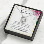 To My Soulmate You Complete Me Forever Love Pendant Necklace