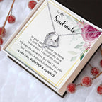 To My Soulmate You Complete Me Forever Love Pendant Necklace