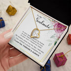 To My Soulmate You Complete Me Forever Love Pendant Necklace