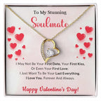 To My Stunning Soulmate I Want to be Your Last Everything Forever Love Pendant Necklace