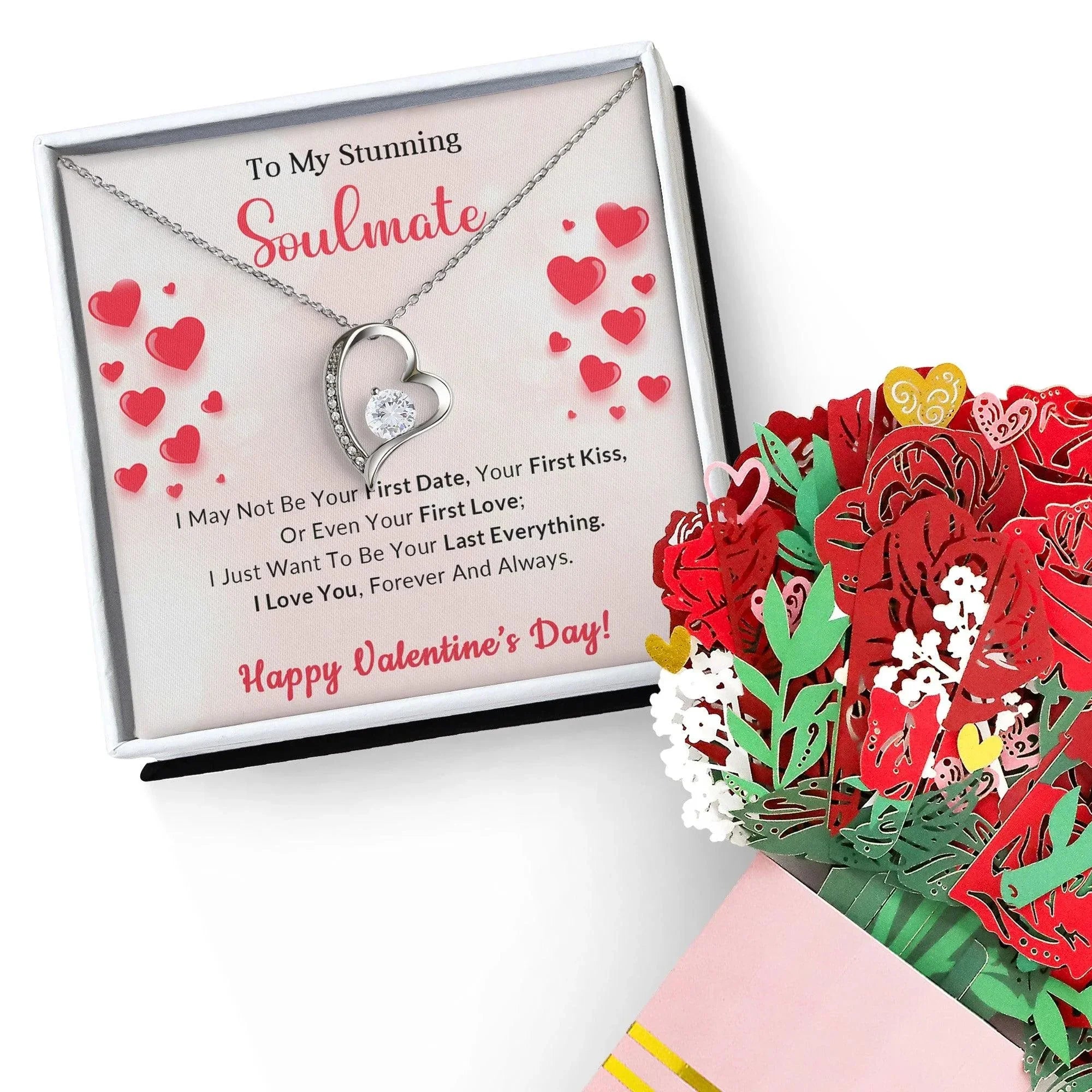 To My Stunning Soulmate I Want to be Your Last Everything Forever Love Pendant Necklace