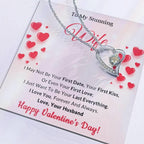 To My Stunning Wife I Want to be Your Last Everything Forever Love Pendant Necklace
