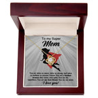 To My Super Mom You Are A Fearless Woman Love Knot Necklace