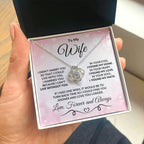 To My Wife Love You Longer Valentine Love Knot Necklace