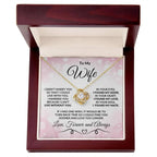 To My Wife Love You Longer Valentine Love Knot Necklace