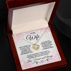 To My Wife Love You Longer Valentine Love Knot Necklace