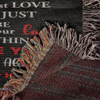 To My Wife - The Day I Met You I Found My Missing Piece Heirloom Woven Blanket