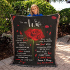 To My Wife - The Day I Met You I Found My Missing Piece Heirloom Woven Blanket